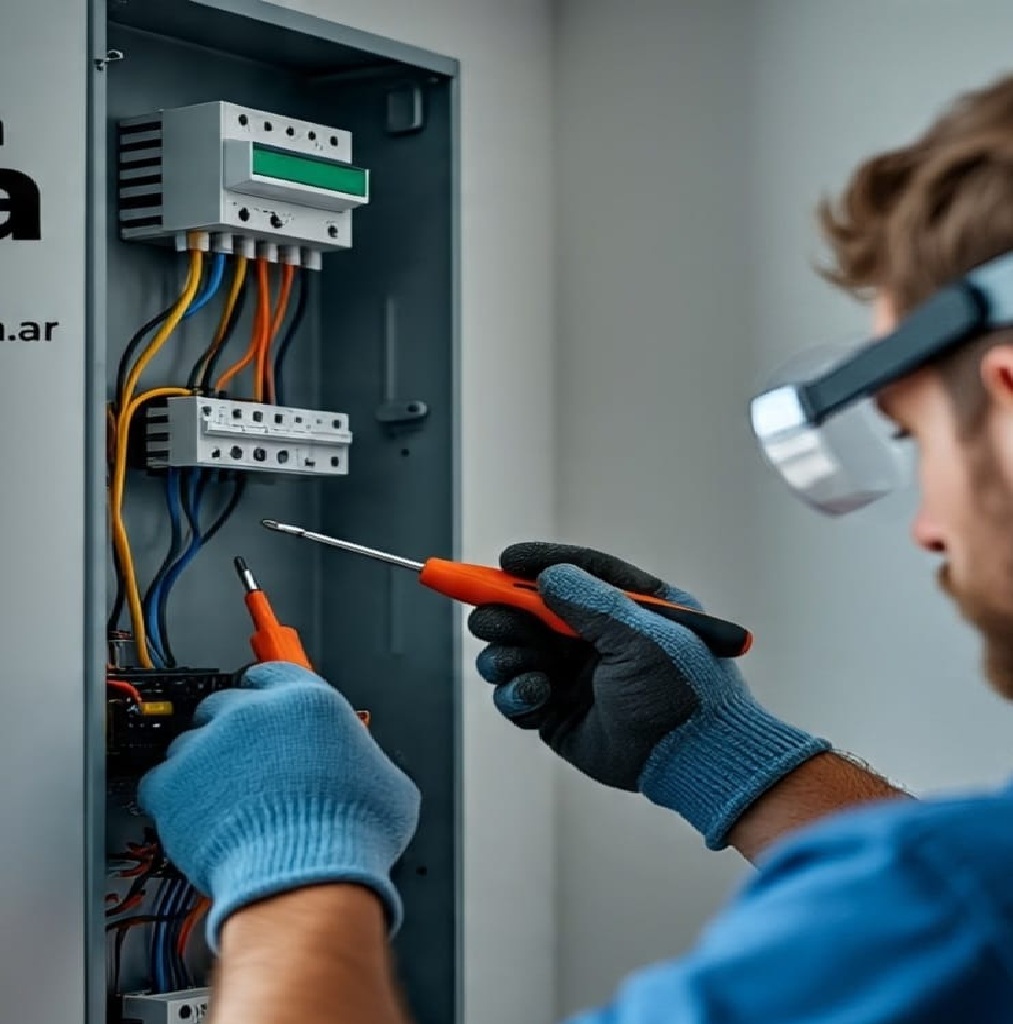 Tablero eléctrico en montaje