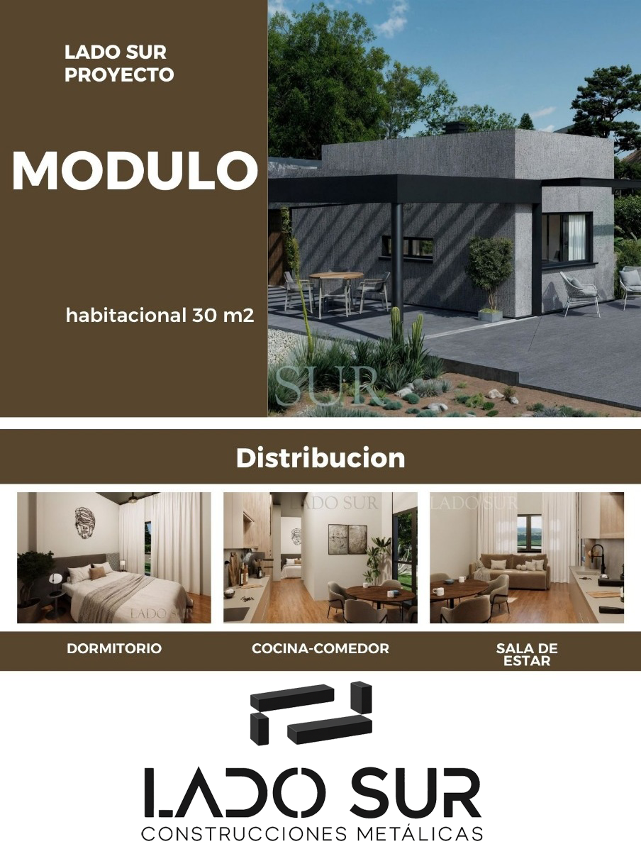 Módulo habitacional 30 m² Lado Sur