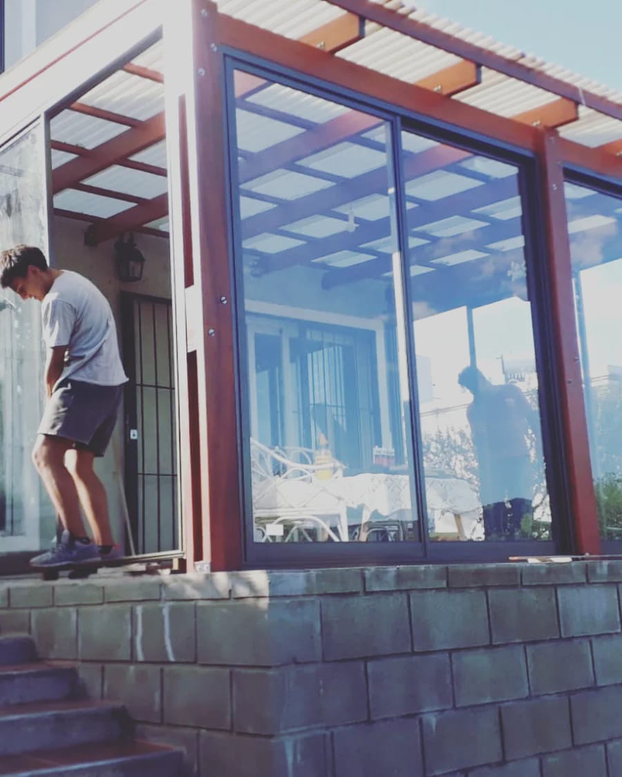 Divisorio de oficina con vidrio