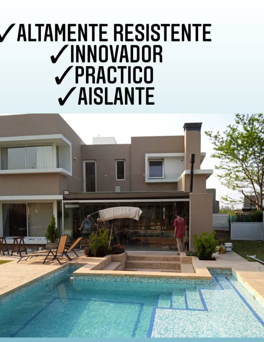 Baranda de balcón en aluminio