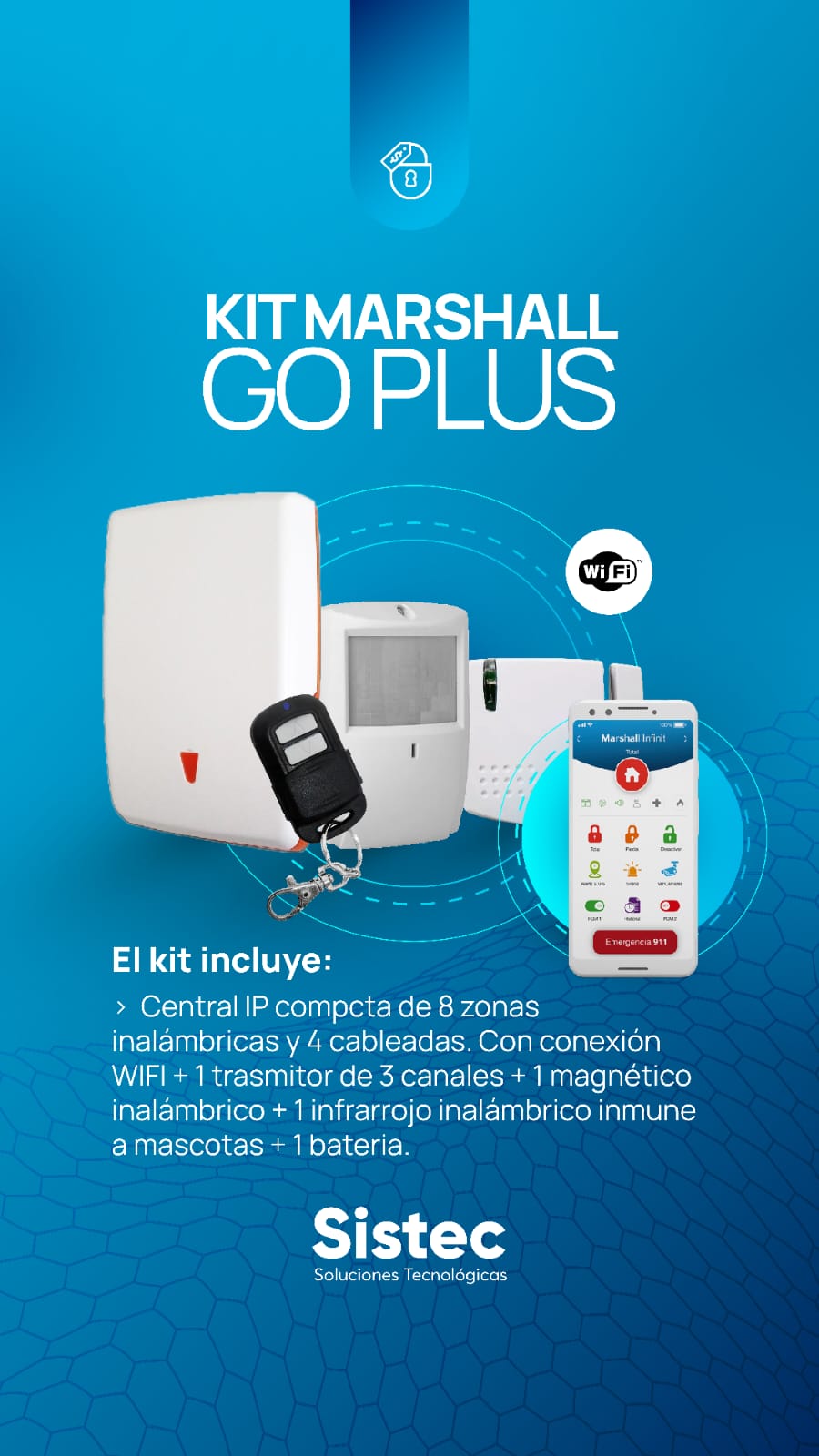 Kit Marshall GO PLUS - Seguridad con WiFi