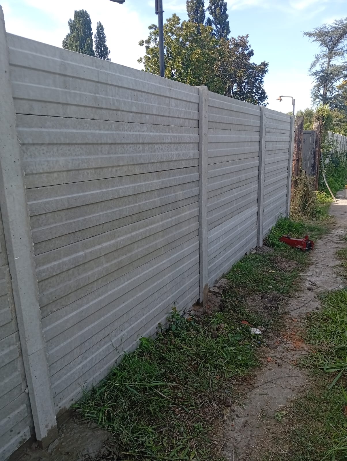 Trabajo de alambrado realizado