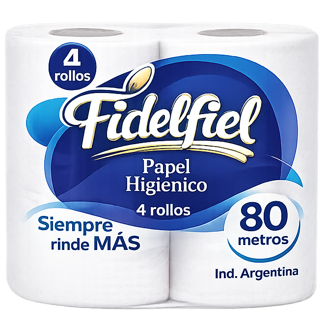 Papel higiénico FIDELFIEL 80 metros
