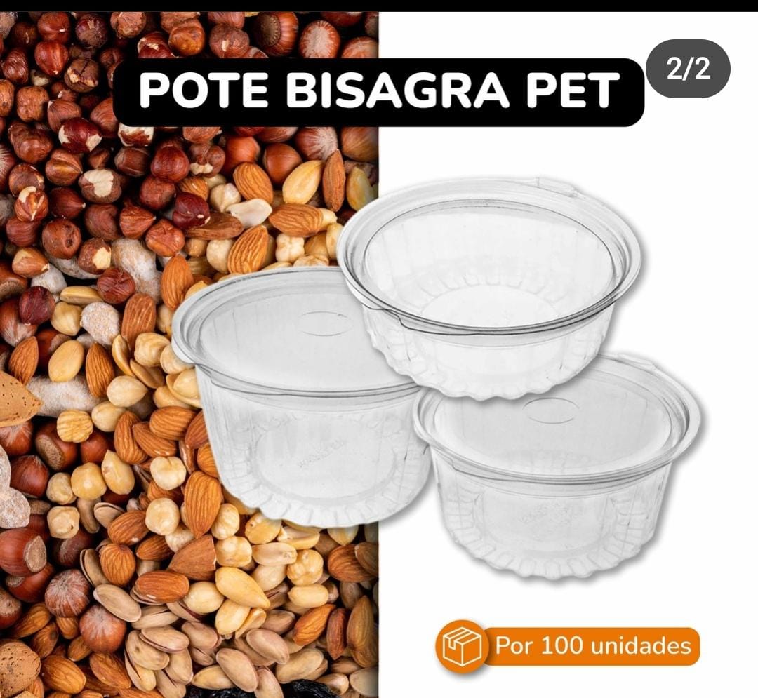 Pote bisagra PET