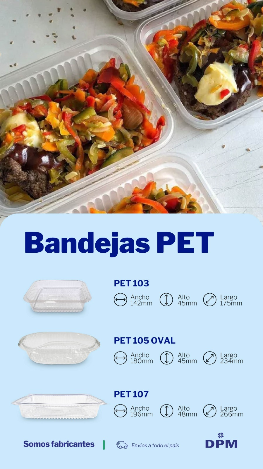 Bandejas PET