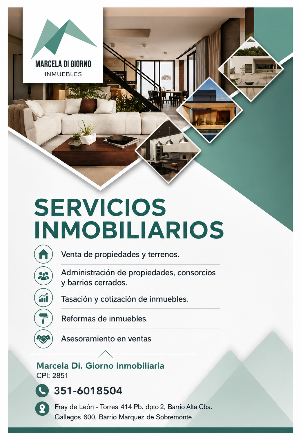 Servicios inmobiliarios Marcela Digiorno