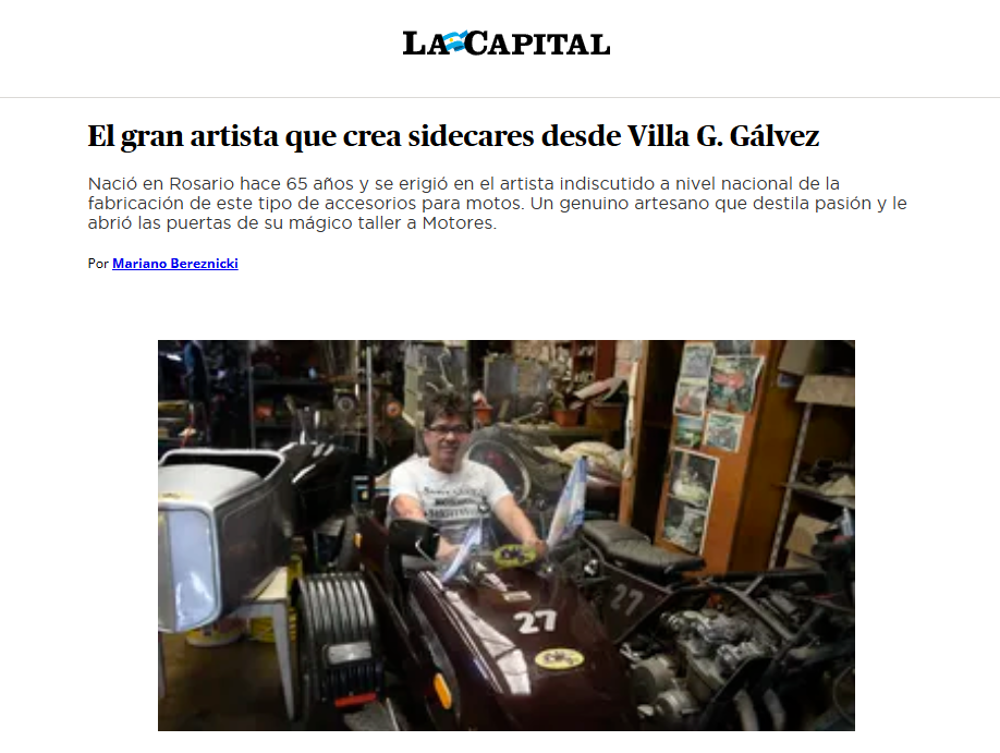 Nota La Capital sobre Sidecares Argentina